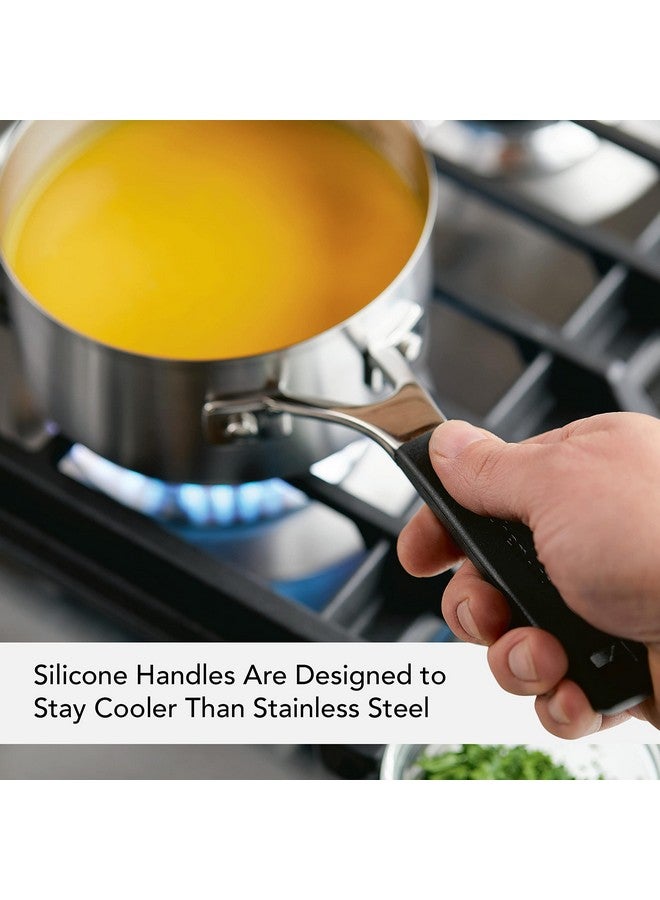 KitchenAid قدر كيتشن إيد مع فوهات صب، 1 كوارت، فولاذ مقاوم للصدأ مصقول، 71018 - Image 5