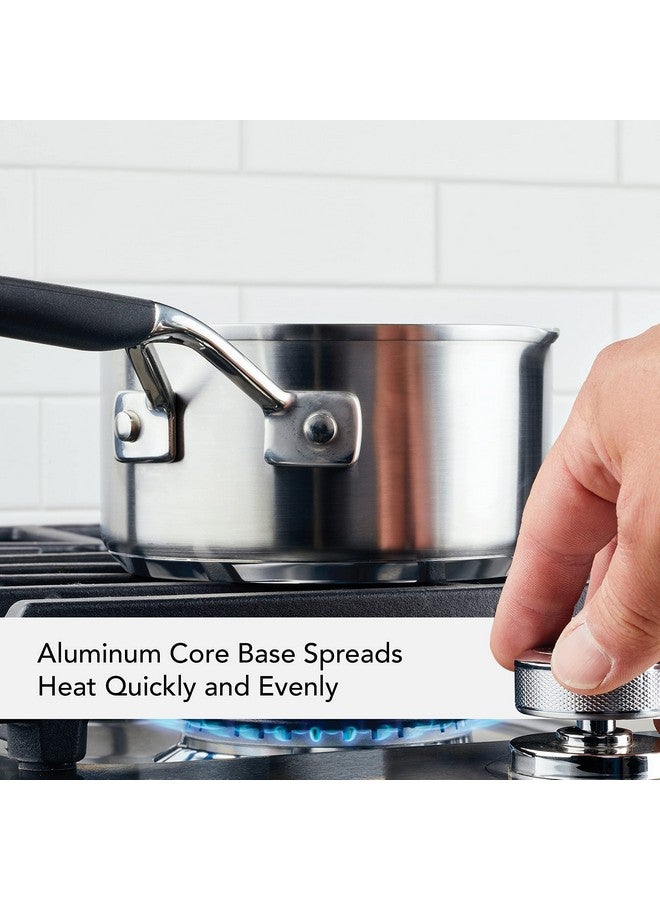 KitchenAid قدر كيتشن إيد مع فوهات صب، 1 كوارت، فولاذ مقاوم للصدأ مصقول، 71018 - Image 3