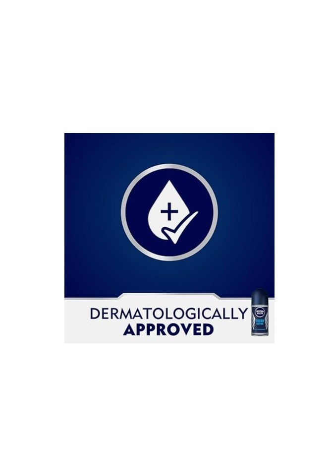 Nivea Pack Of 2 Nivea men fresh active roll 50 ml - Image 4