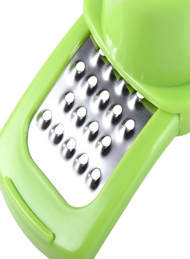 SquarezhenBo Mini Multifunction Garlic Ginger Grater Tool,Nutmeg Grinder,Kitchen Manual Fruit Vegetable Nuts Chopper Grinder,Graters Peeling,Grating and Slicing Tools (Green) - Image 5