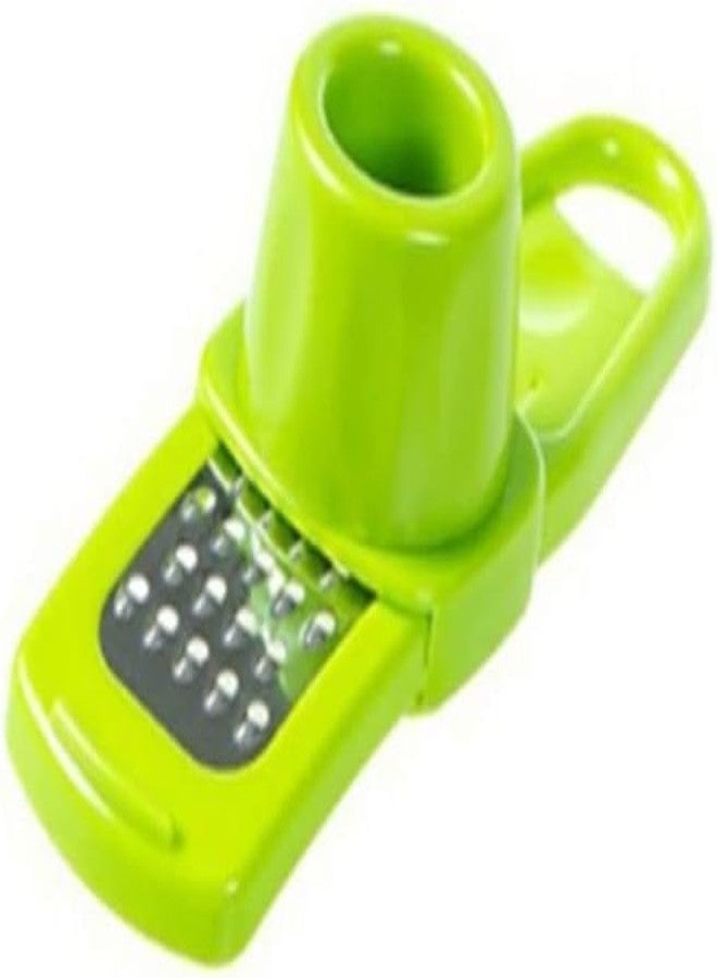 SquarezhenBo Mini Multifunction Garlic Ginger Grater Tool,Nutmeg Grinder,Kitchen Manual Fruit Vegetable Nuts Chopper Grinder,Graters Peeling,Grating and Slicing Tools (Green) - Image 1
