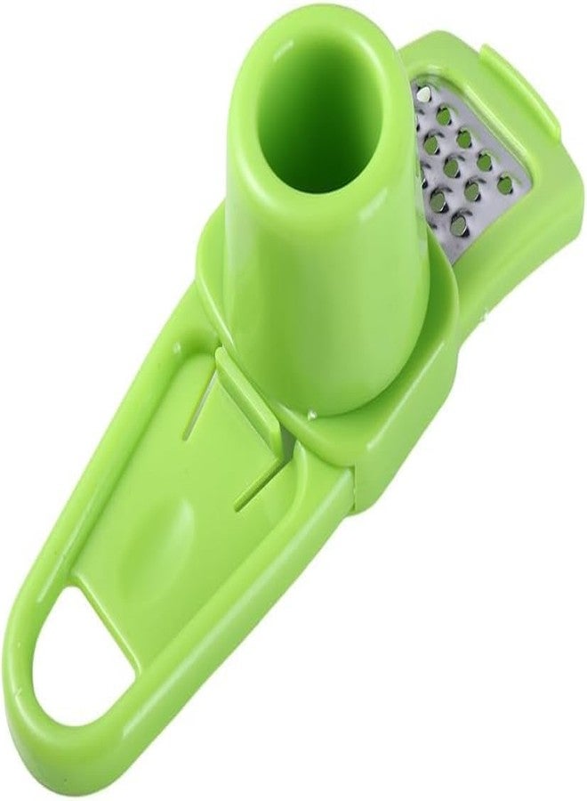 SquarezhenBo Mini Multifunction Garlic Ginger Grater Tool,Nutmeg Grinder,Kitchen Manual Fruit Vegetable Nuts Chopper Grinder,Graters Peeling,Grating and Slicing Tools (Green) - Image 4