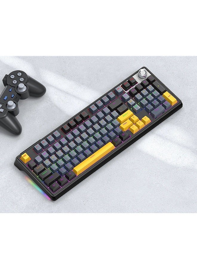 T78 Wireless Mechanical Keyboard - Tri-Mode Bluetooth Hot-Swappable Customizable RGB Gaming Keyboard - Image 1