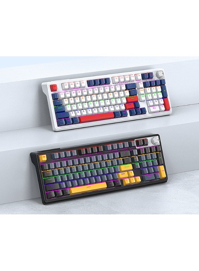 T78 Wireless Mechanical Keyboard - Tri-Mode Bluetooth Hot-Swappable Customizable RGB Gaming Keyboard - Image 4