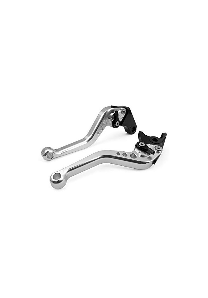 RIDE IT FOREVER Short Brake Clutch Levers for CBR500RCB500FX 20132021GROM 20142023CBR250R 20112013CBR300R CB300FFA 20142022CB400FCB400R 20132020Silver - Image 1
