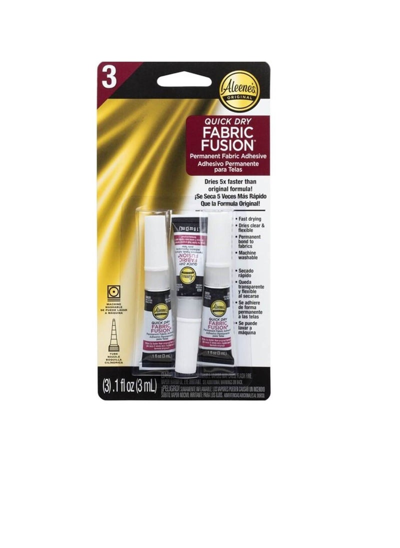 Aleene's - Quick Dry Fabric Fusion 3pk - Image 1