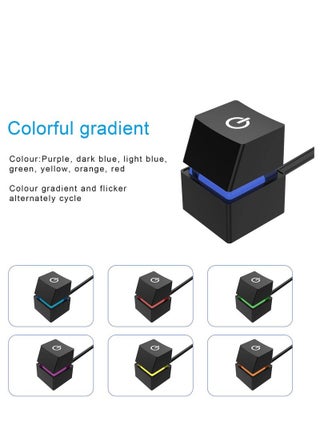 Computer Desktop Switch 2M Portable LED Lights Computer Desktop Switch PC External Start On Off Button Extension Cable RGB Light - pzsku/ZCEFB613D420AD93252F6Z/45/1750690200/2ae67e62-68a5-4d81-89d3-40c675d8a9a1