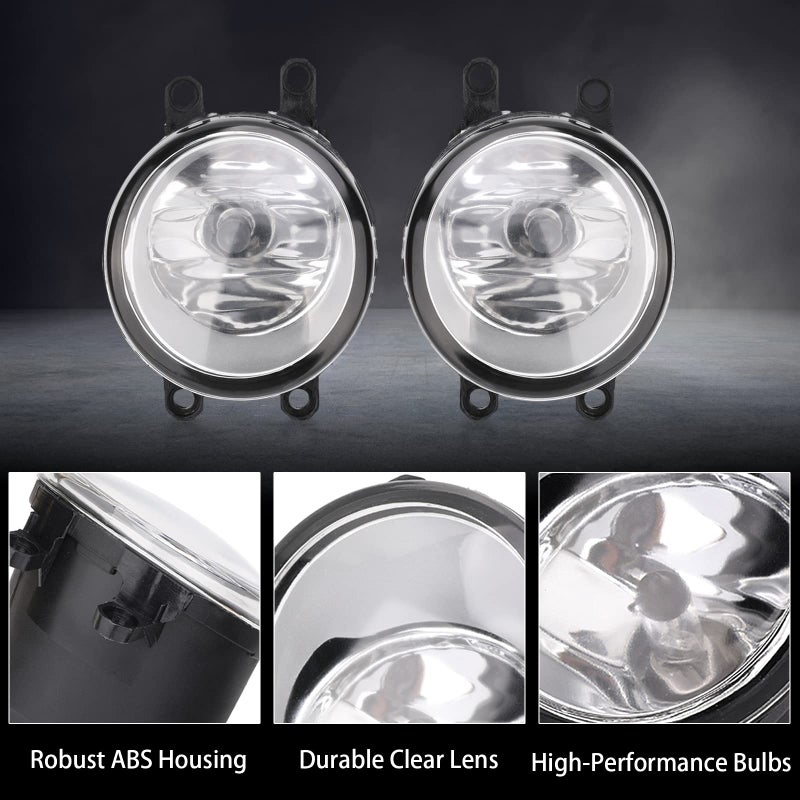 KanSmart Fog Light Assembly Compatible with Toyota Venza Camry Corolla RAV4 Yaris Prius Highlander Avalon Matrix Solara Fog Lights 2006-2013 for Lexus GS350 HS250h LX570 RX350 RX450h Left & Right H11 12V 55W - Image 5