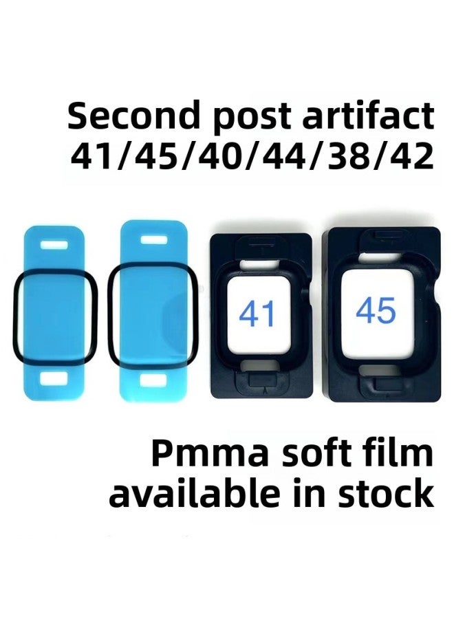 Suitable For IWatchS10 For Apple Impact Resistance Watch Film Ultra Soft PMMA Positioning Artifact Seconds Sticker 46 Protective Film-Color:Single-sheet Carton-Dimensions:38mm - Image 2