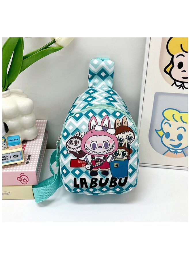 Children's Bag Kindergarten Cartoon Printed Nylon Cloth Shoulder Crossbody Chest Bag For Boys And Girls Baby Wear Coin Purse-Color:Four - Image 1