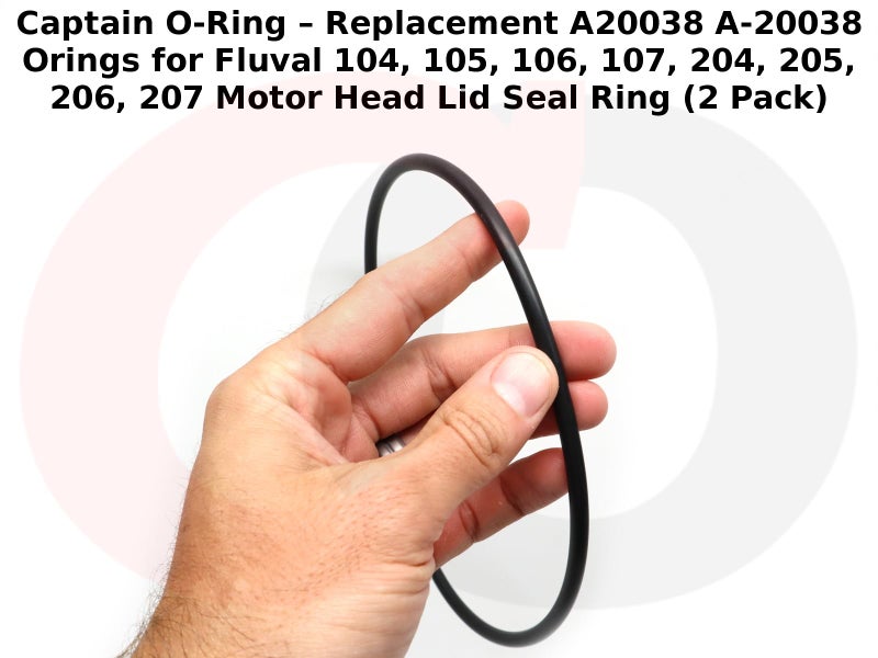 Captain O-Ring – Replacement A20038 A-20038 Orings for Fluval 104, 105, 106, 107, 204, 205, 206, 207 Motor Head Lid Seal Ring (2 Pack) - Image 4