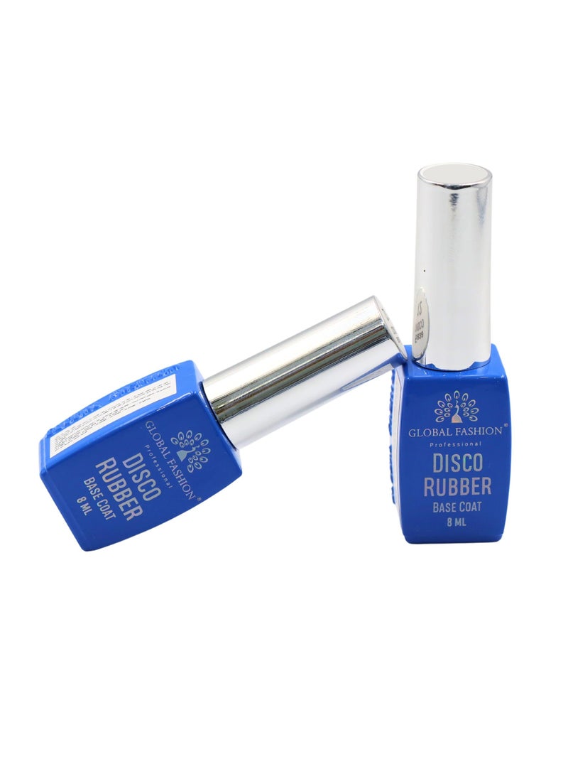 GLOBAL FASHION Global Fashion Disco Reflective Rubber Base | 8ml | Long-lasting Shine | Nail Art | (10)  - Image 5