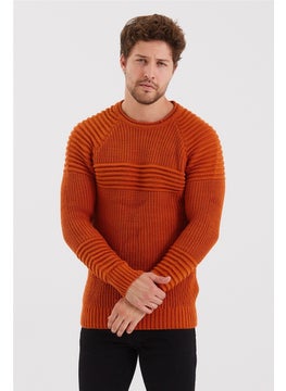 Cool Tarz Cool Style Men's Tile Ribbed Knitwear SWEATER-TRZCM28888R300S  - Image 2