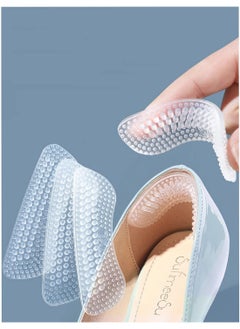 Generic Silicone Heel Stickers Heels Grips for Women Men Self-Adhesive Silicone Heel Cushion Or Loose Shoes,Improved Fit and Comfort for Women,S  - Image 1