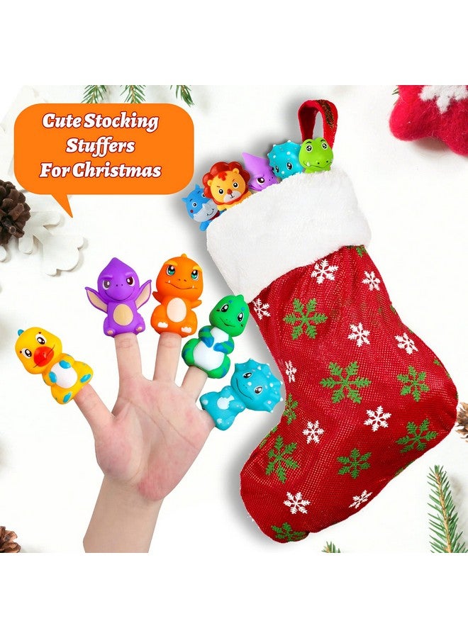Vanmor Rubber Animal Bath Finger Puppets For Toddlers, Finger Puppets For Kids Easter Basket Stuffers Egg Fillers, Silicone Finger Toys For Baby Pinata Fillers Goodie Bag Fillers Party Favors  - Image 4