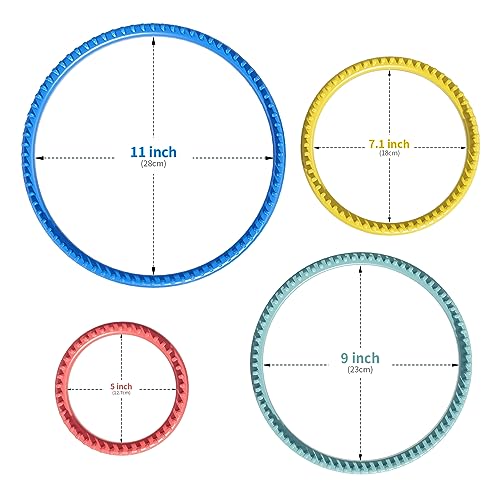 cureder Round Knitting Looms Set- Set of 4 Plastic Looms Knitting with 2 Knitting Yarn Loom Needle and 2 Plastic Loom Pick, Fit Craft Kit Tool for Giveaways Souvenirs, Gifts - Image 3