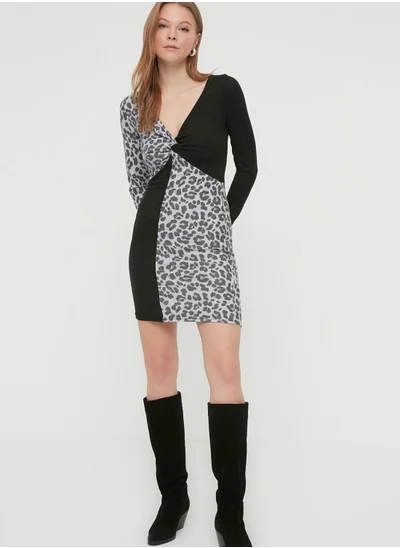 trendyol Colorblock Printed Dress