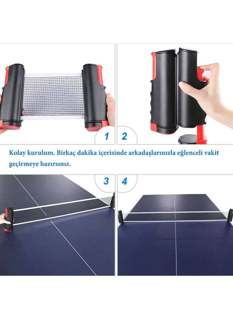 Buffer - Telescopic Portable Non-Slip Ping Pong Table Tennis Net Apparatus from Edizce - Image 1