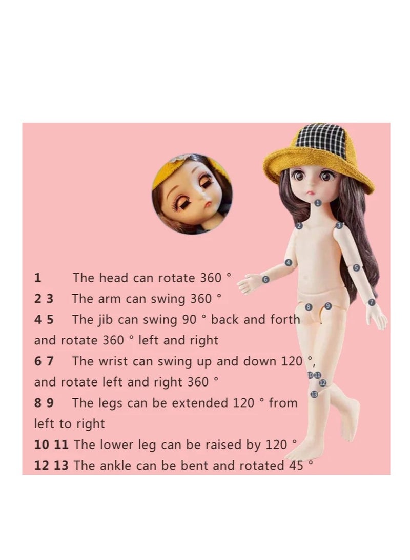 XiuWoo دمية فتاة تغيير الملابس نماذج أزياء الجمال الأميرة الصغيرة دمى رائعة هدايا عيد ميلاد مثالية - Image 4