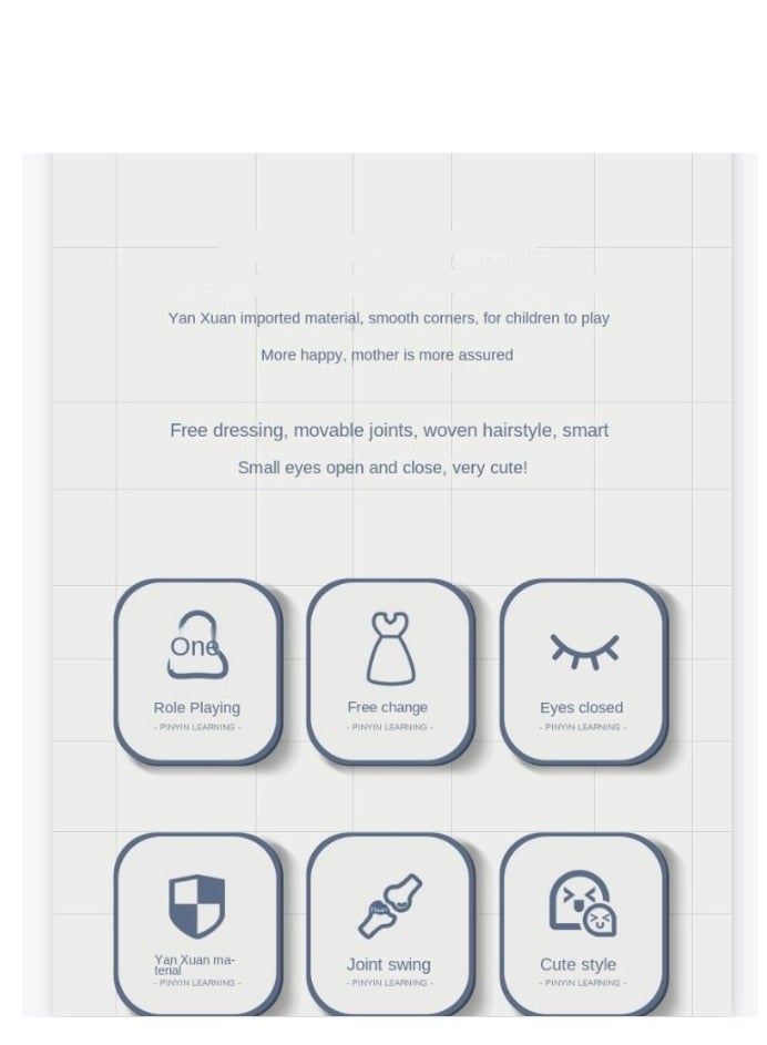 XiuWoo دمية فتاة تغيير الملابس نماذج أزياء الجمال الأميرة الصغيرة دمى رائعة هدايا عيد ميلاد مثالية - Image 5