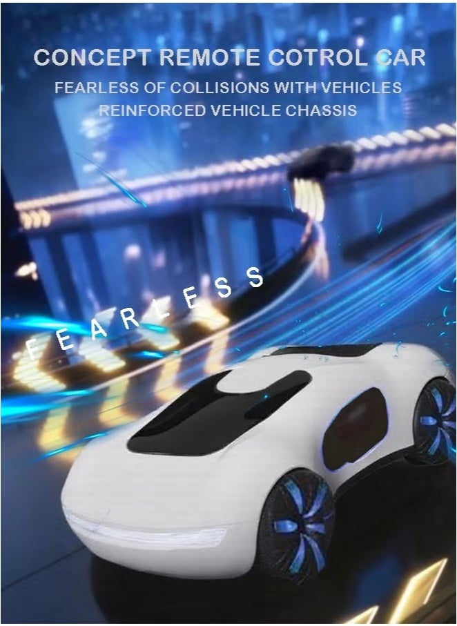 Futuristic Concept Remote Control Car – High-Speed Electric RC Sports Car Toy with LED Light-Up Wheels, Sleek Aerodynamic Design, USB Rechargeable, 360° Drifting Action, Ideal Gift for Kids & Collectors  - Image 3