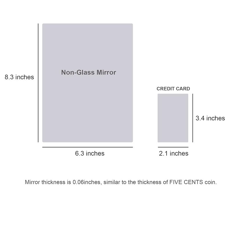 Twinster Mirror Stickers Pack of 4 Acrylic Rectangular Shape Mirror for Wall Living Room Bathroom Flexible Stickers Full Length Unbreakable SelfAdhesive Wall Mirror 63 X 83 X 007 - Image 5