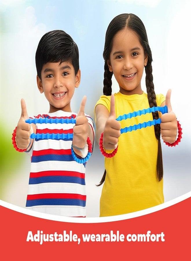 abley's Sensory Chew Bracelet Set, Textured Silicone Rings, Multi-Colour, for Special Needs - Image 2