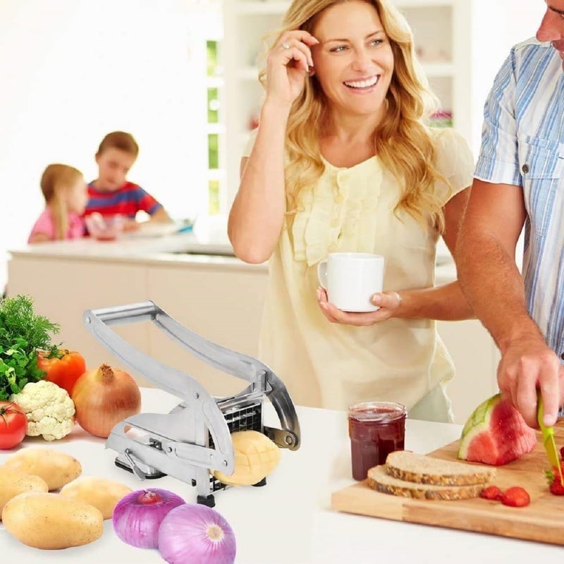 LEKORED LEKORED Stainless Steel Home French Fries Potato Chipser Salad Chipser Strip Cutting Cutter Machine Maker Slicer Chopper Dicer Snacks Finger  - Image 5