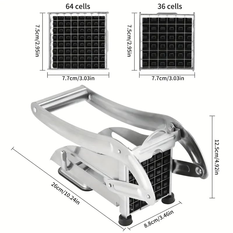LEKORED LEKORED Stainless Steel Home French Fries Potato Chipser Salad Chipser Strip Cutting Cutter Machine Maker Slicer Chopper Dicer Snacks Finger  - Image 2