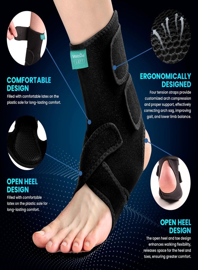 Welnove Adjustable Drop Foot Brace for Everyday Support - Stabilizes Ankle and Arch, Aids Recovery and Comfort for Foot Drop, Plantar Fasciitis, and Nerve Injuries（Left） - Image 5
