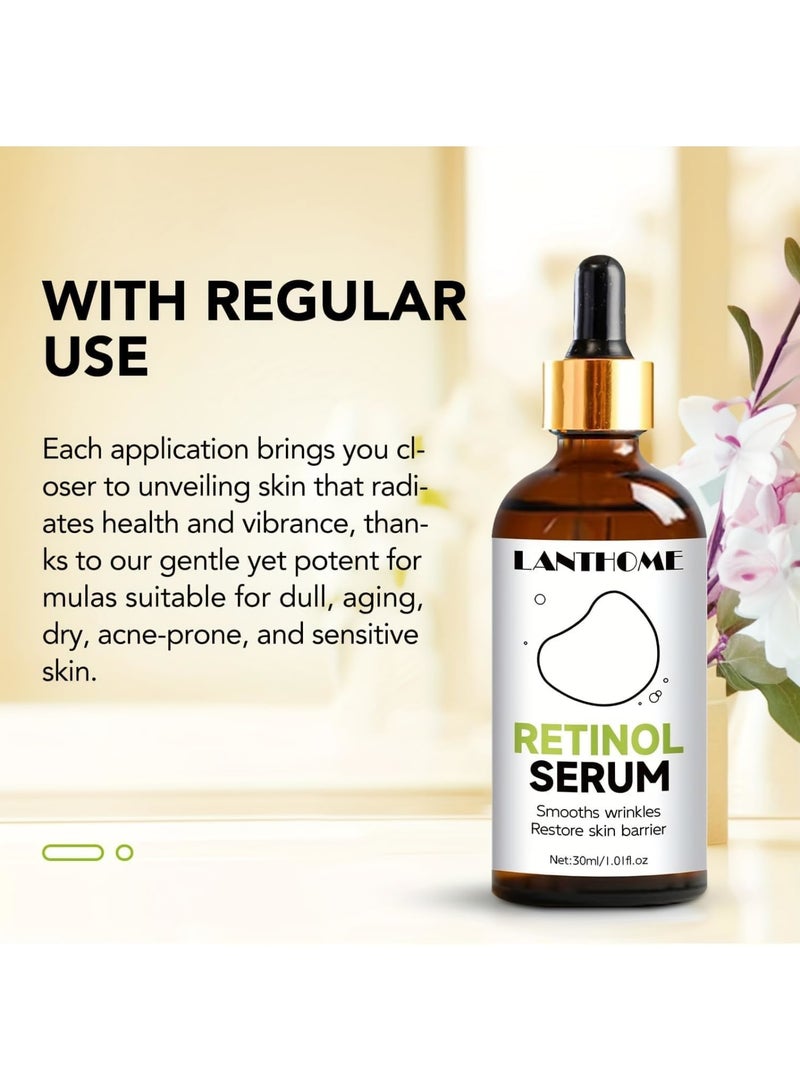 KASTWAVE Retinol Serum for Face, Anti Aging Face Serum, Skin Radiance Treatment Facial Retinol Serum for Spot Removal&Scar Reduction, Acne Treatment&Pore minimizer, for Smooth Skin&Daily Skincare Routine  - Image 3
