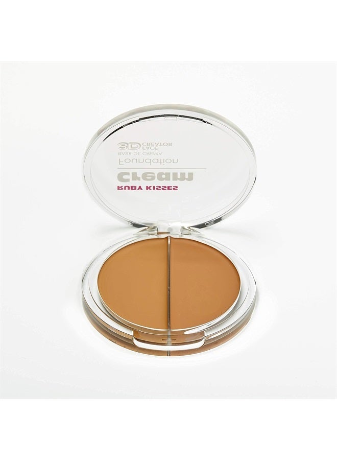 Ruby Kisses Cream Foundation 3D Face Creator 2-Color Foundation and Concealer, 12 Hour Wear Long Lasting, Medium to Full Coverage (Level 10) - Image 2