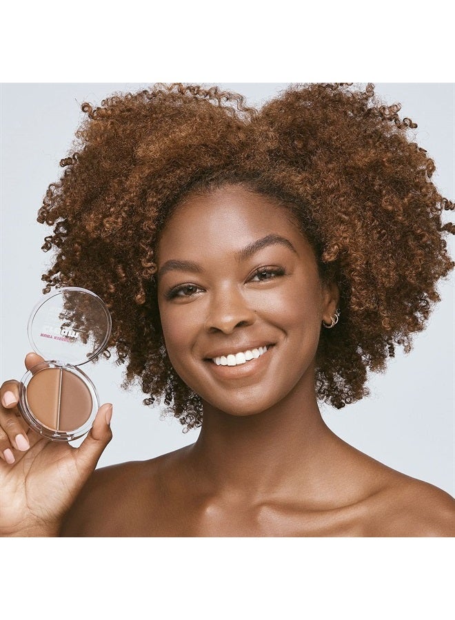 Ruby Kisses Cream Foundation 3D Face Creator 2-Color Foundation and Concealer, 12 Hour Wear Long Lasting, Medium to Full Coverage (Level 10) - Image 4