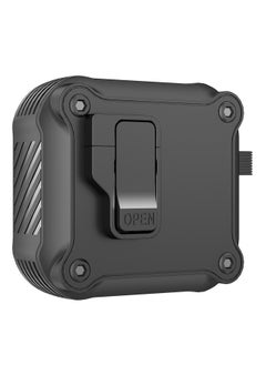 For Apple Airpods Earphone Case Simple Mecha Airpods4 Protective Case Airpods Bluetooth Earphone Case-Color:Black-Applicable Models:Airpods Pro2 Generation