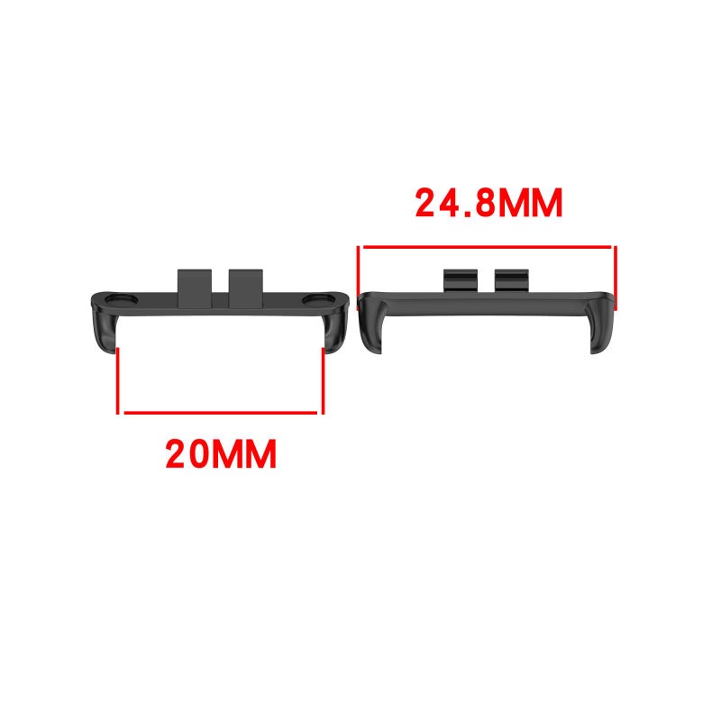 erorex For Honor Rossini 2I 1 Pair Metal Head Watch Band Connector(Starlight) - Image 3