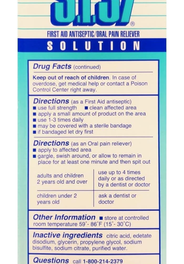 S&T INC. ST 37 Antiseptic Solution - 8 oz Liquid for Burns, Cuts, and Oral Care - Image 4