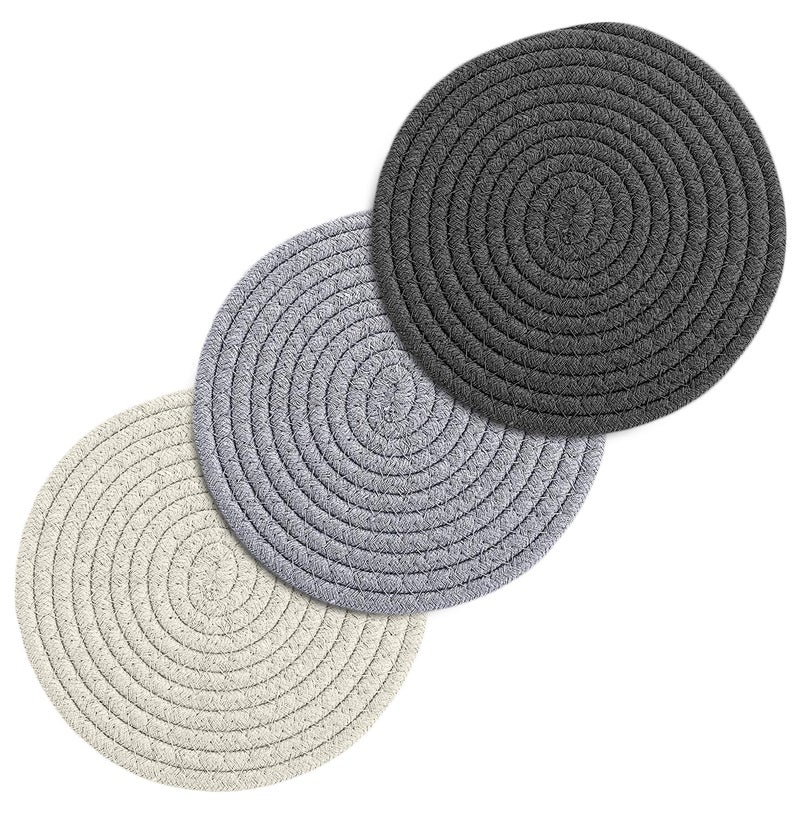 Avalon Kitchen Trivets for Hot Dishes Set of 3 Trivets for Hot Pots and Pans HeatResistant Pot Holders Stylish Coasters Perfect for Your Kitchen