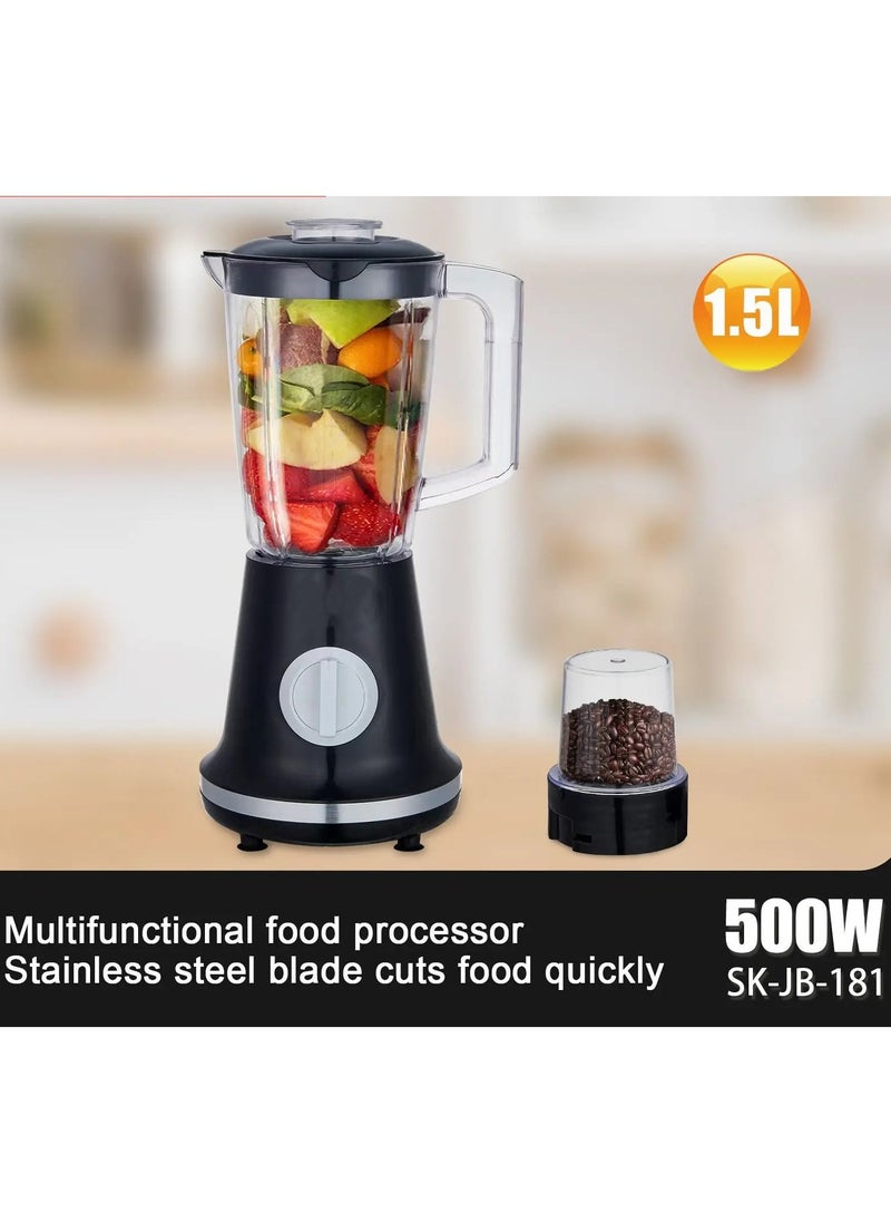 500w Smart Blender Fruit Juicer Food Processor Ice Smoothies Blender Mixer High Power Juice Maker Crusher