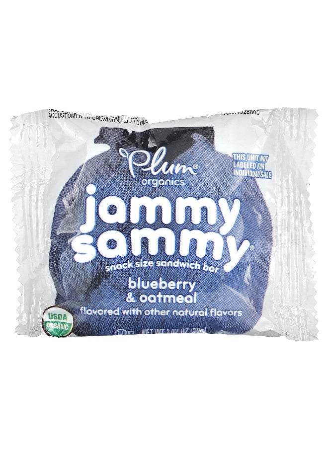 Plum Organics Plum Organics, Jammy Sammy, Snack Size Sandwich Bar, 15 Months & Up, Blueberry & Oatmeal, 5 Bars, 1.02 oz (29 g) Each  - Image 3