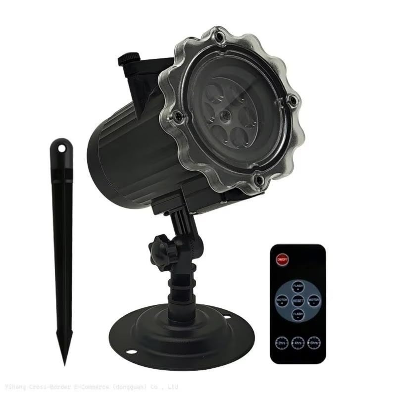 Decorative Lightening Indoor Outdoor LED Plug-in Projector with Remote Control 18 Occasions Cards Including Ramadan Kareem Eid Mubarak Birthday Party - Image 1