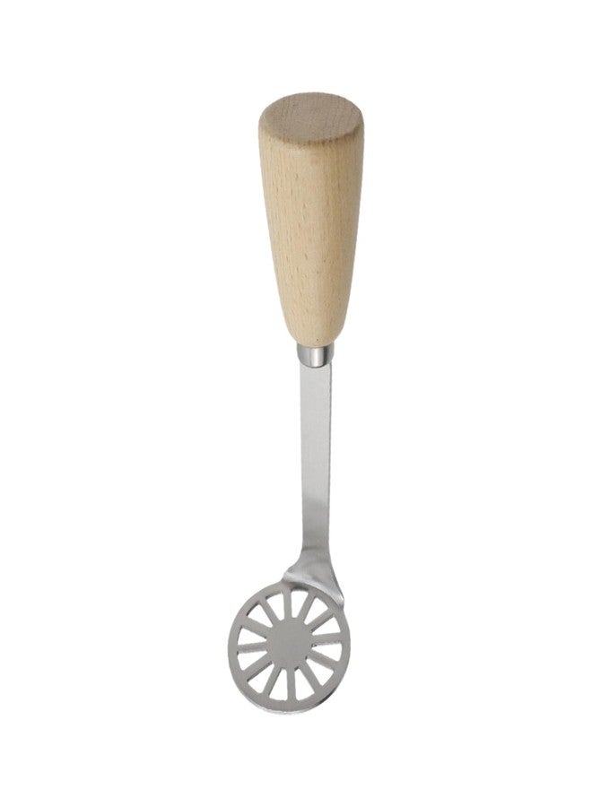 Tsnamay 5.9" Mini Potato Masher,Avocado Masher with Wood Non Slip Handle Stainless Steel Masher Kitchen Tool - Image 1
