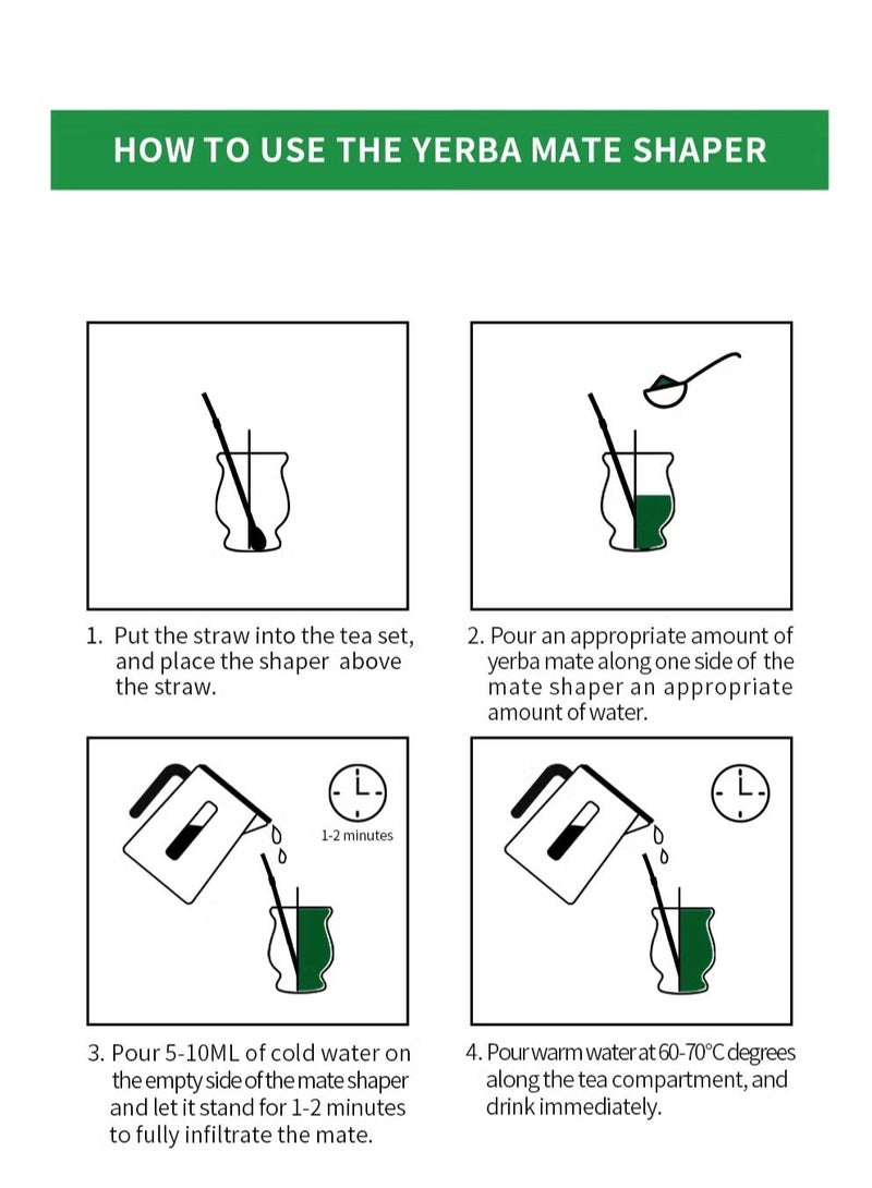 Yerba mate tea cup with straw  - Image 2
