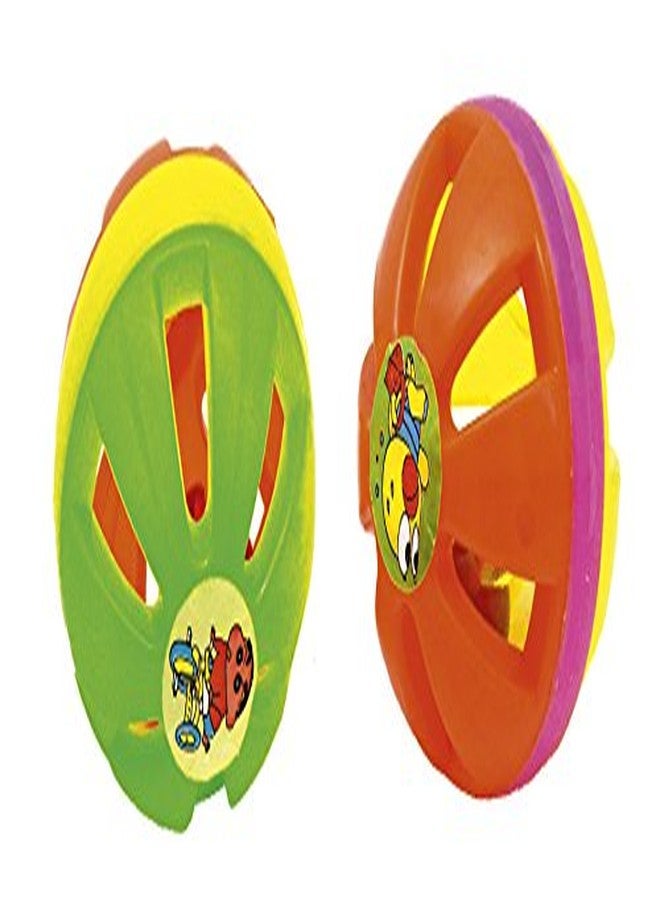 خشخيشة نيجي الصغيرة على شكل كرة، متعددة الألوان (قطعتان)