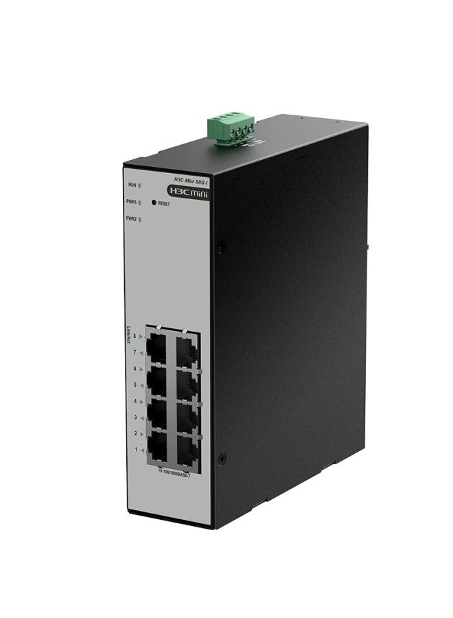 H3c Industrial Grade Ethernet Switch 8-port Gigabit Enterprise Level Monitoring Network Splitter Hub Converter Rail-mounted Wide Temperature Ip41 Waterproof Dustproof S8g-i - Image 1