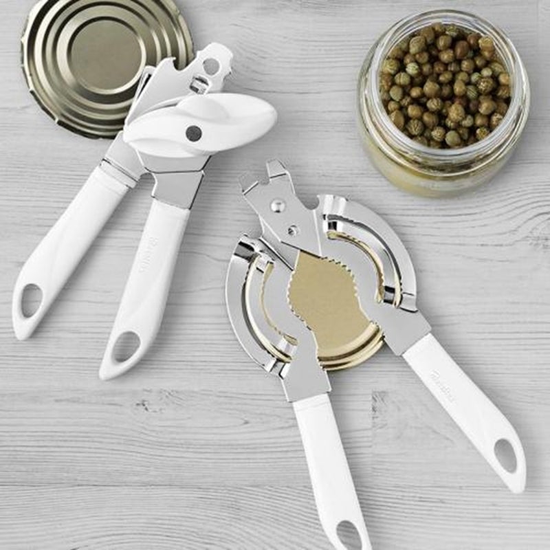 Metaltex Exodus Can Opener , Stainless Steel Manual Tin Opener with Magnetic Forceps, Ergonomic Handle, Durable Kitchen Tool for Easy Can Opening - Image 3
