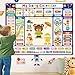 AKAYOK My Daily Calendars Felt Board for Toddlers Classroom Calendar for Preschool Homeschool Circle Time Calendars Weather Station Kids Calendar for Preschool Learning Activity - Image 3