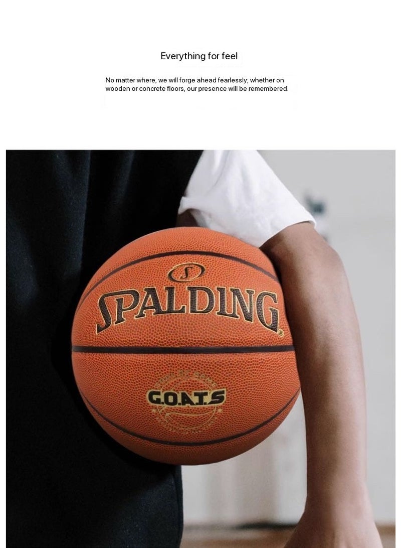 Spalding Official Size 7 Basketball Professional Game & Training Ball + 3-Piece Gift Set (Carry Bag / Pump / Needle) | Indoor & Outdoor Durable Non-Slip | For Adults & Youth - Image 4