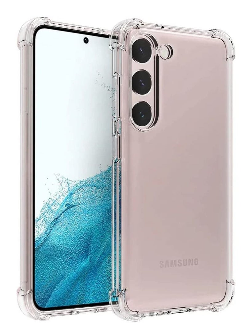 DUSALA Samsung Galaxy S23 Case Cover Clear Back Air Cushion Soft Silicone Shockproof Anti-Scratch Protective Bumper Shell Corner for Samsung Galaxy S23 5G - Image 1