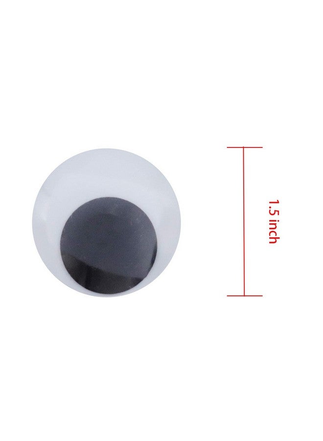 Sowaka 10 Pcs 1.5 Inch Wiggle Eyes Self Adhesive Round Googly Eyes for Craft Art Scrapbooking DIY Accessories Home Décor Party Supplies Decoration - Image 2
