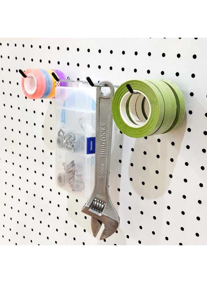 Scartink Pegboard Hooks Pegboard Accessories,4 inch,Pegboard Organizer Kit for Garage Organization,Tool Storage, 25 Pack - Image 4